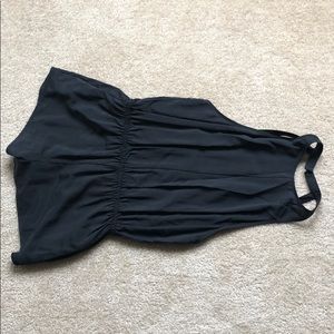 Silky Black Romper